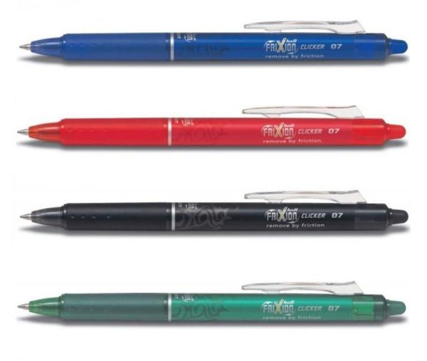 boligrafo de tinta borrable