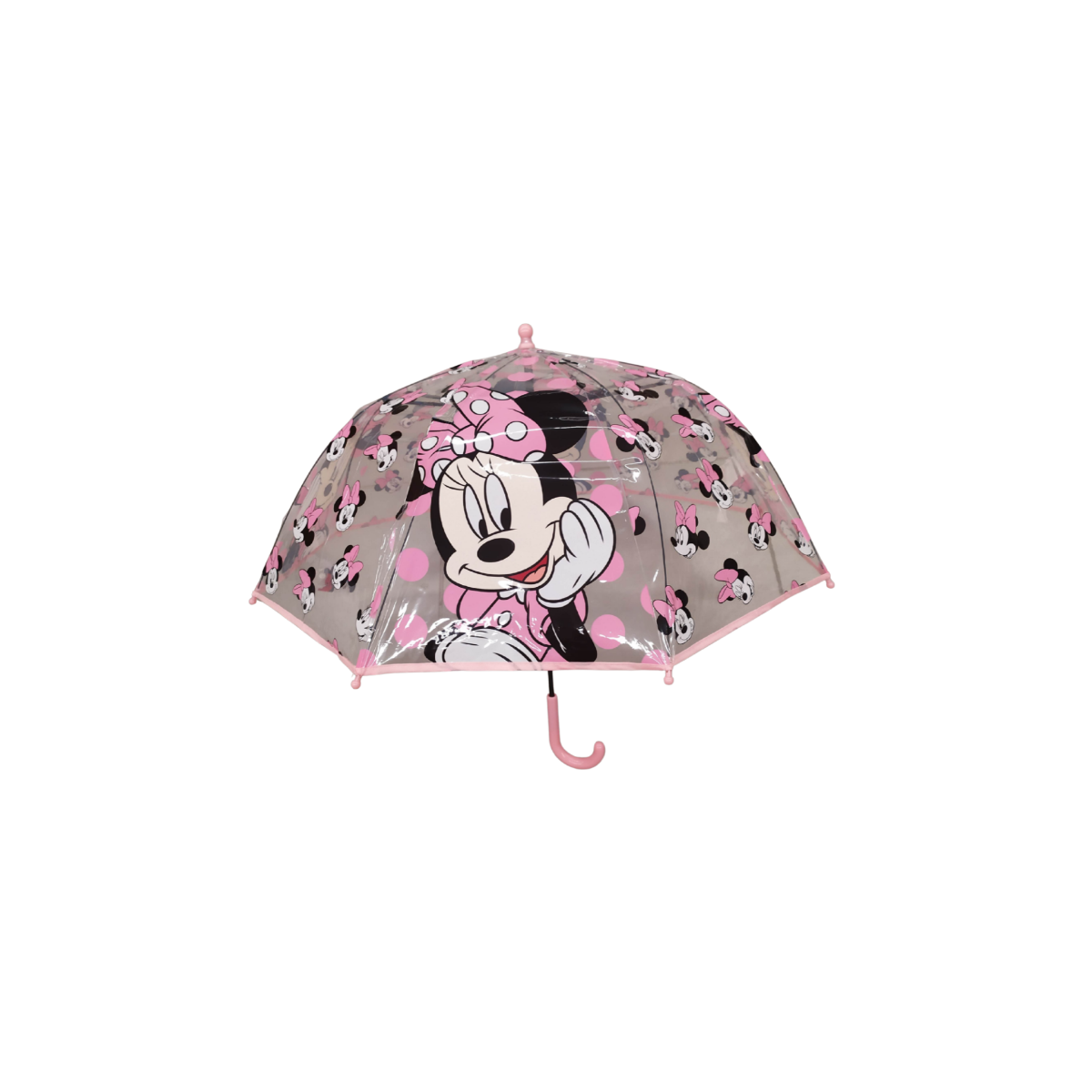 paraguas minnie mouse rosa