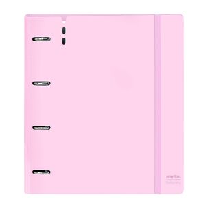 carpeta anillas equipada ringbook rosa pastel