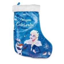 calcetin navideÑo frozen