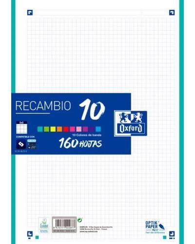 recambio oxford 160h a4 10colores banda
