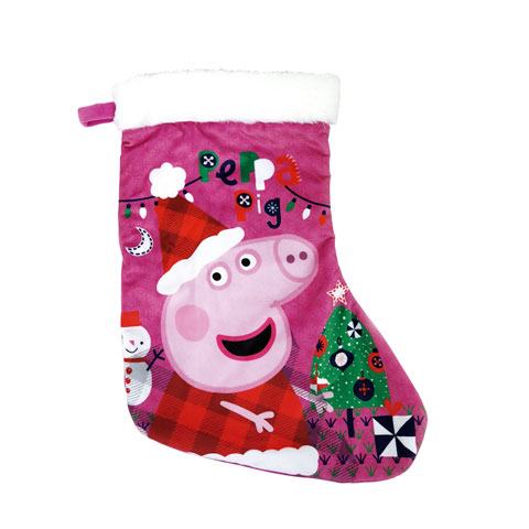 calcetin navideÑo peppa pig