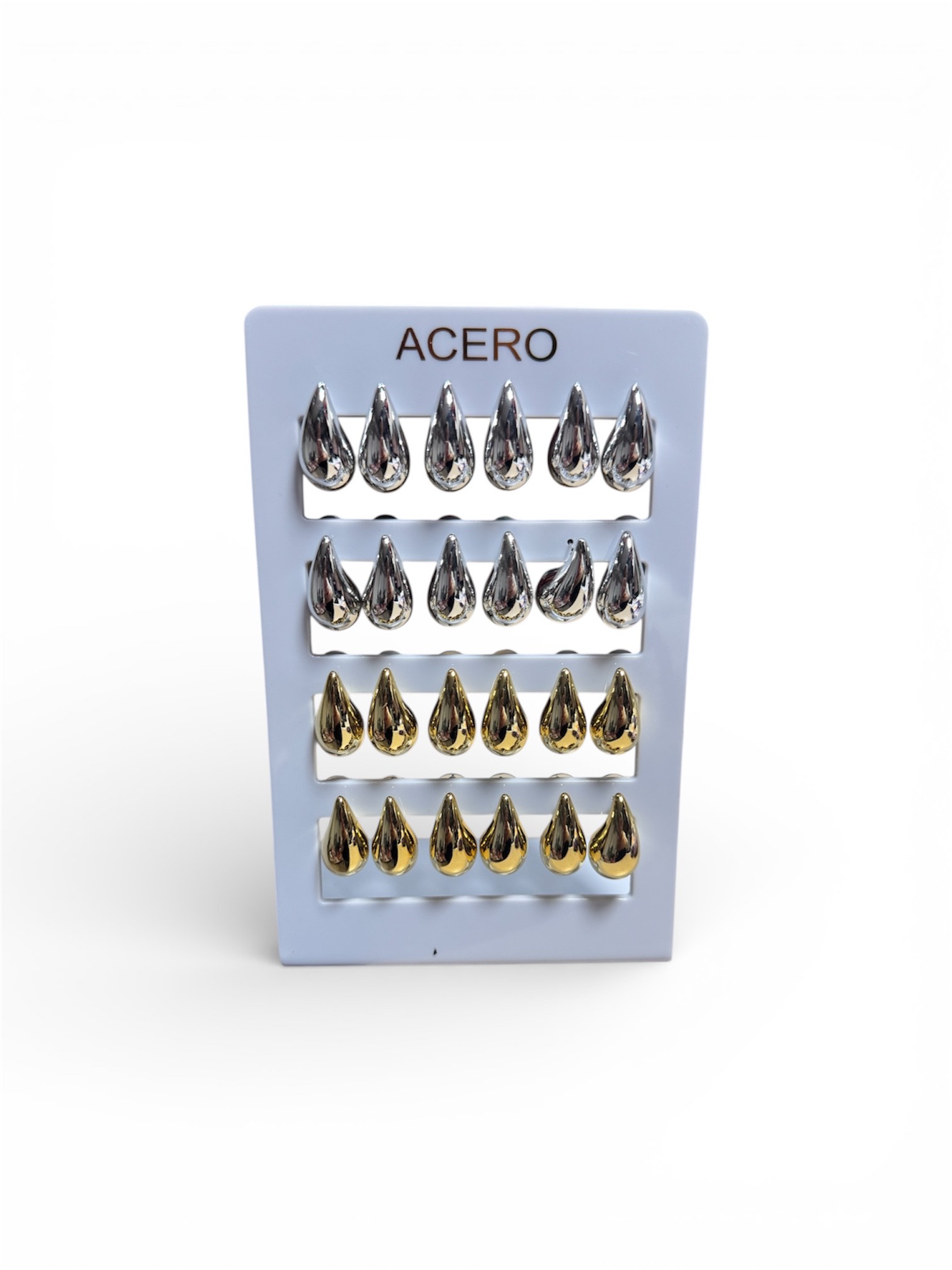 pendientes gota de acero pendientes gota de acero