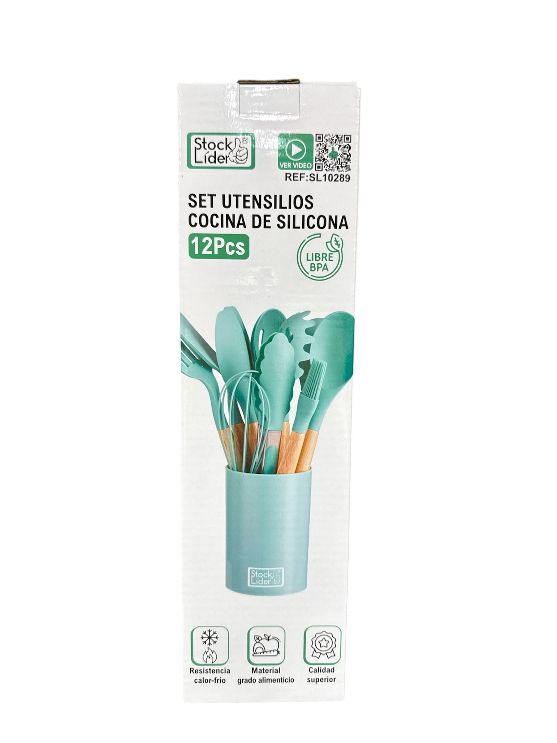set utensilios cocina de silicona
