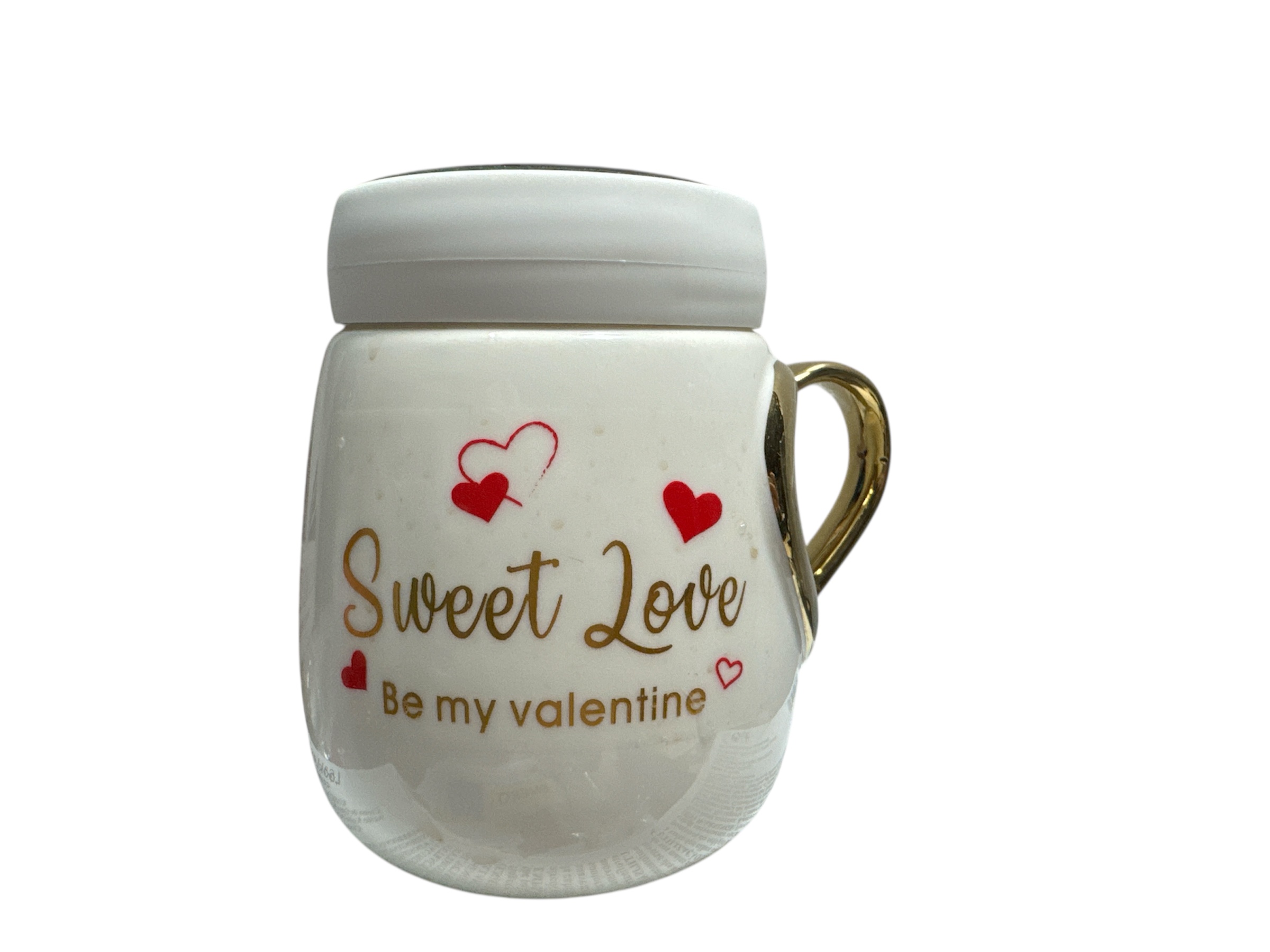 taza con tapa y asa corazon dorada taza con tapa y asa corazon dorada