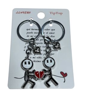 llavero corazon dividido sandia