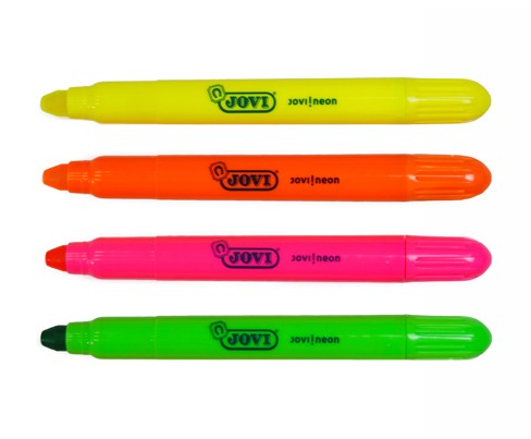 marcadores fluorescentes jovi neon gel en stick marcadores fluorescentes jovi neon gel en stick