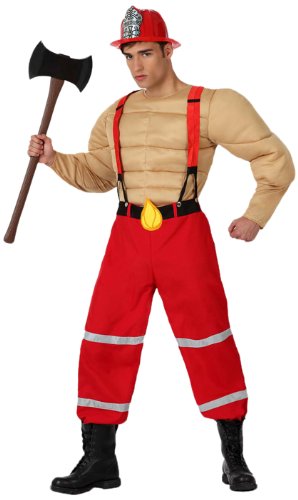 bombero musculoso