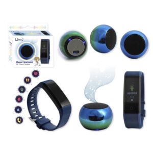 smarwatch + altavoz azul