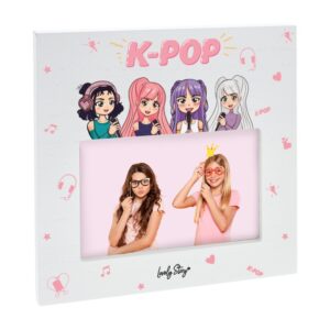 llavero k pop rosa pastel