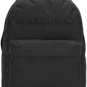 mochila skechers negra con base marron