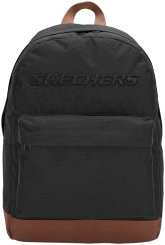 mochila skechers negra con base marron mochila skechers negra con base marron