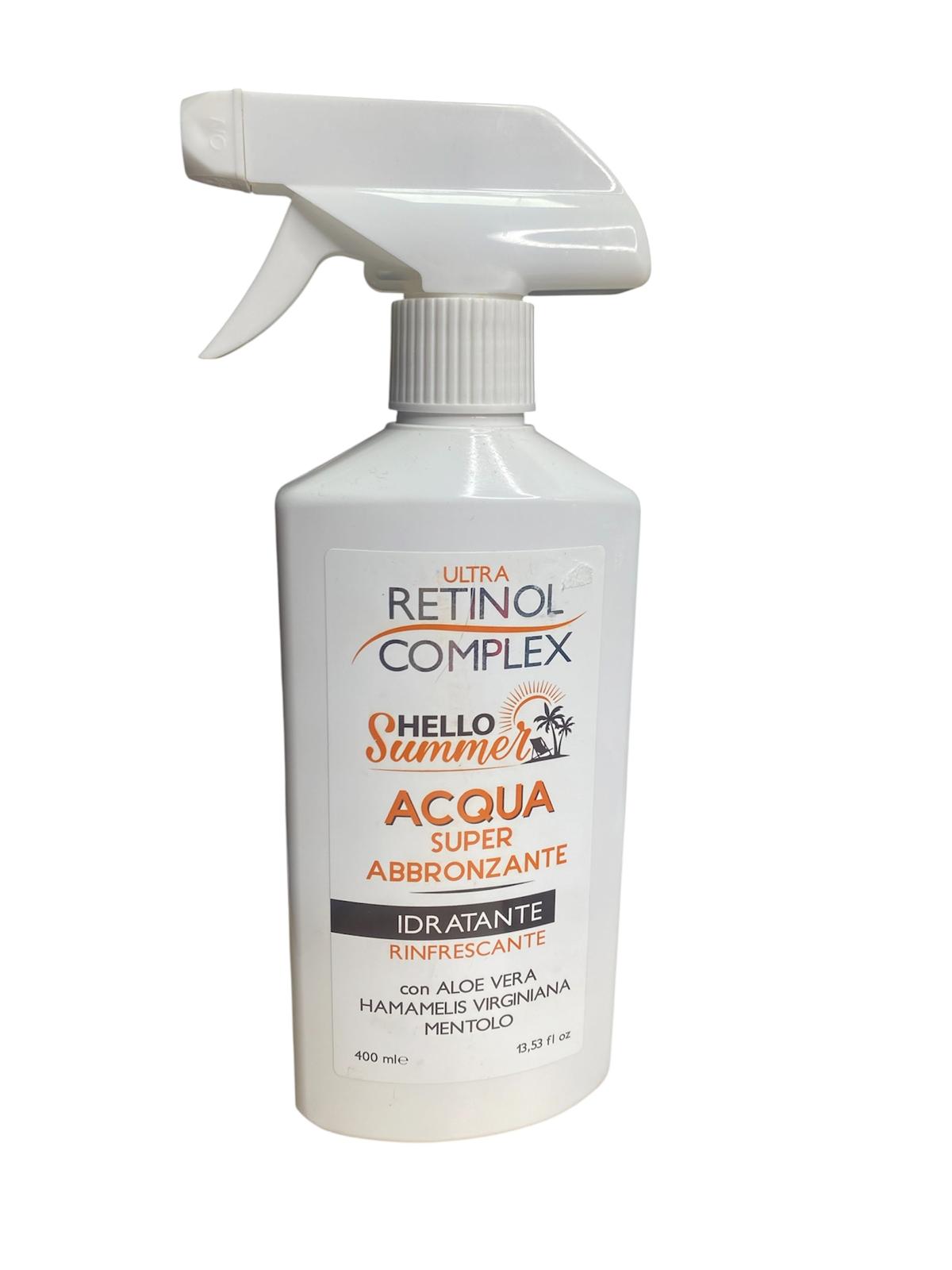 acqua super bronceadora retinol complex