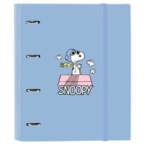 Inicio carpeta 4 anillas snoopy azul
