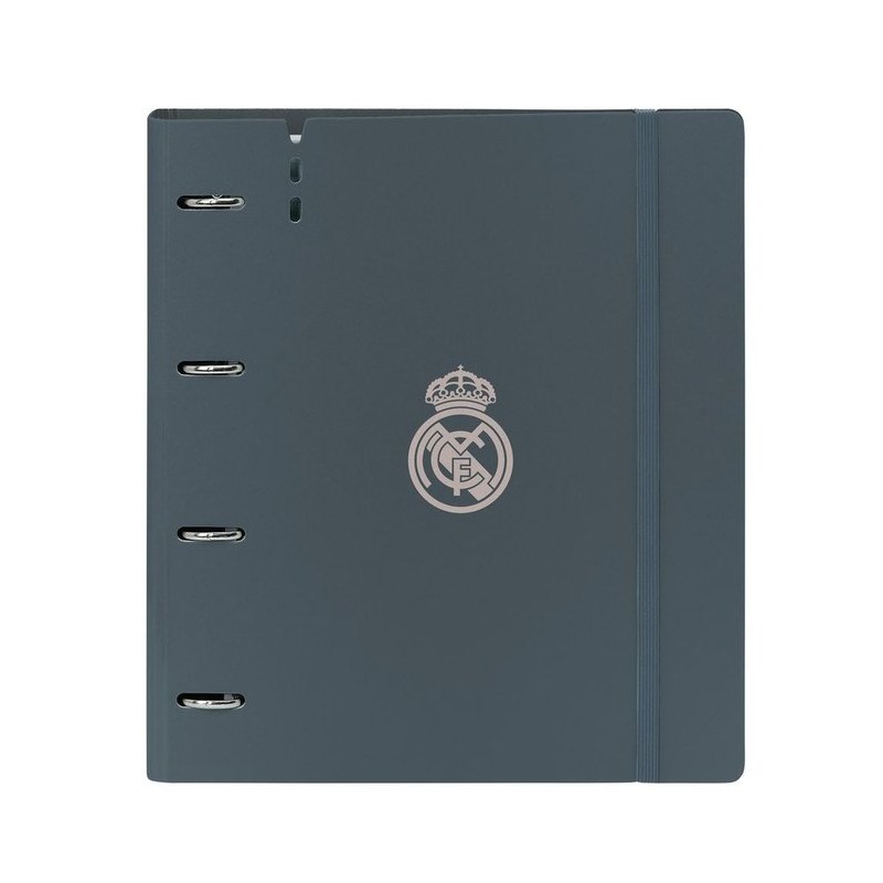 carpeta 4 anillas real madrid gris oscuro carpeta 4 anillas real madrid gris oscuro